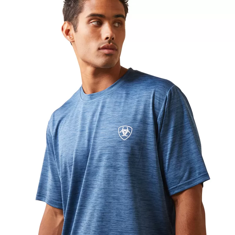 'Ariat' Men's Charger Ariat Stamp T-Shirt - Sky Fall