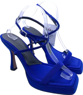 ASOS Blue Nimble Slim Platform High Heeled Sandals UK 6 EU 39 👠