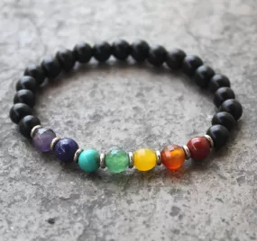 Chakra Gemstones Mala Bracelet