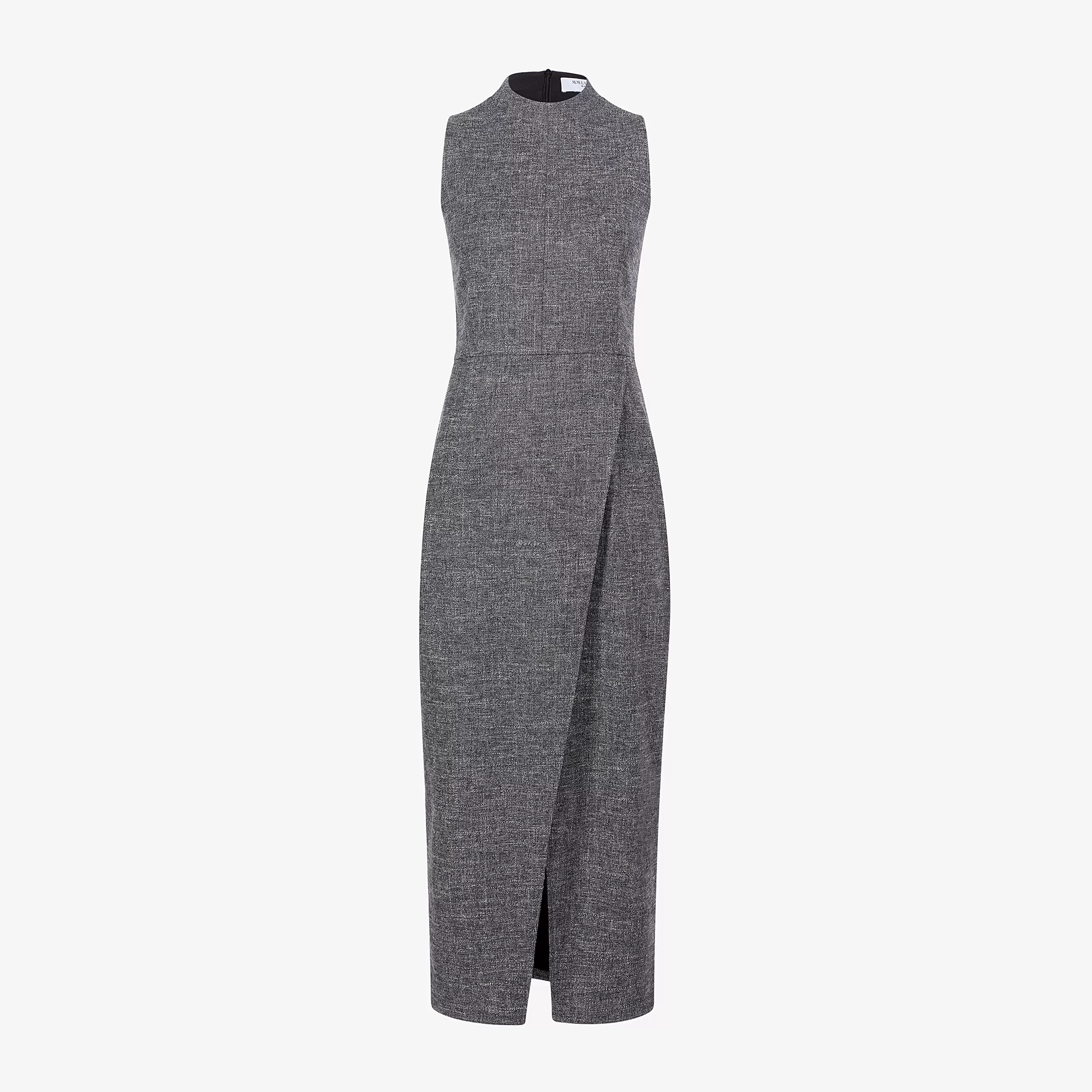 Valencia Dress - Crosshatch Suiting :: Black/White